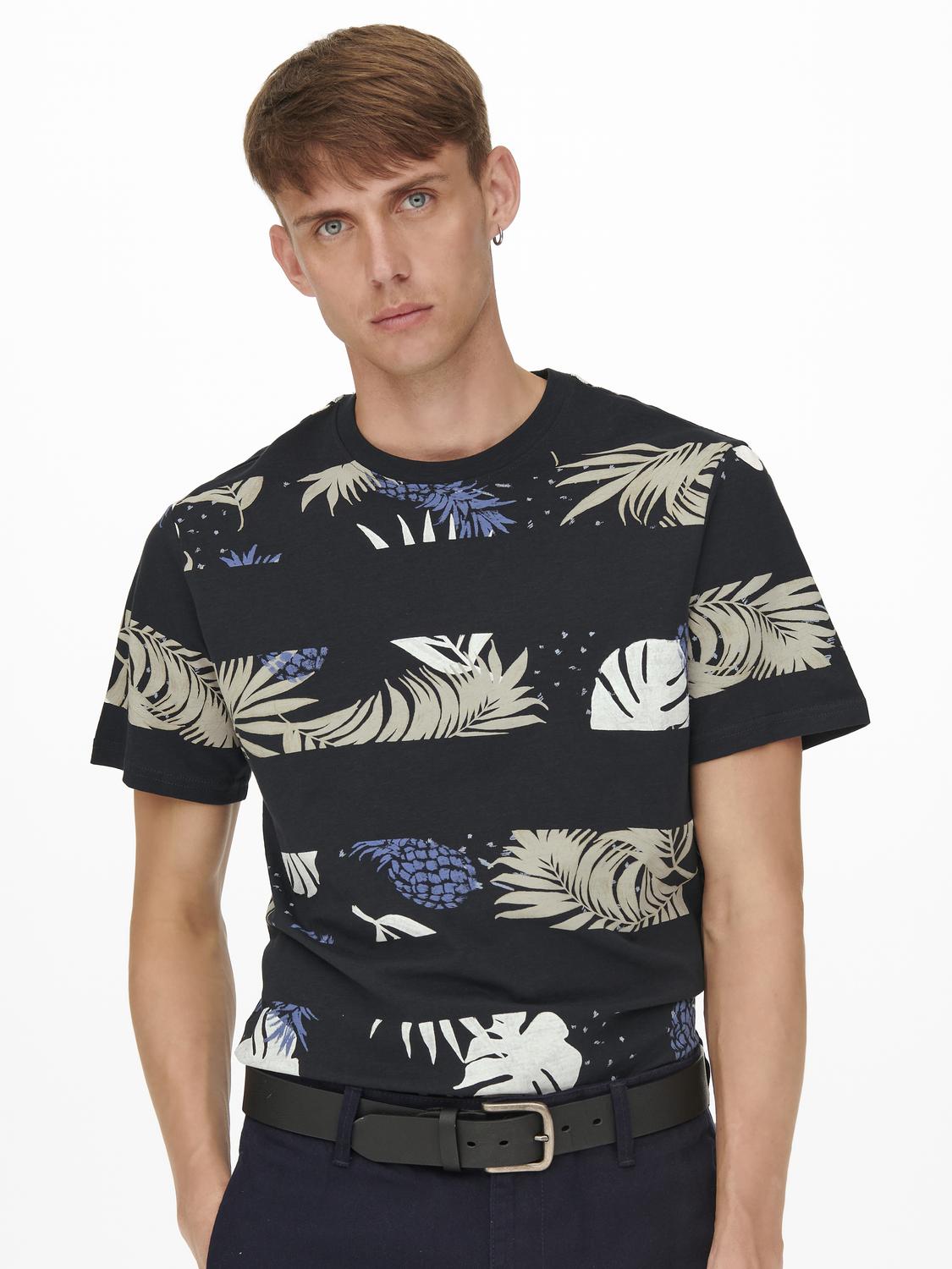 ONSMELODI REG SS AOP TEE - 22022191