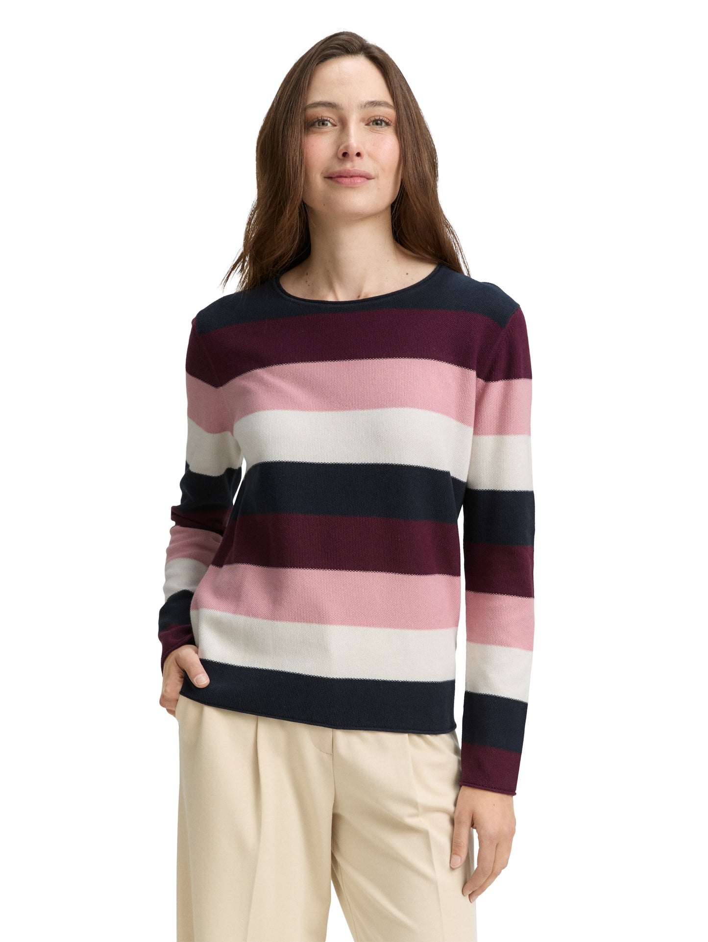 Knit structured striped - 1042952