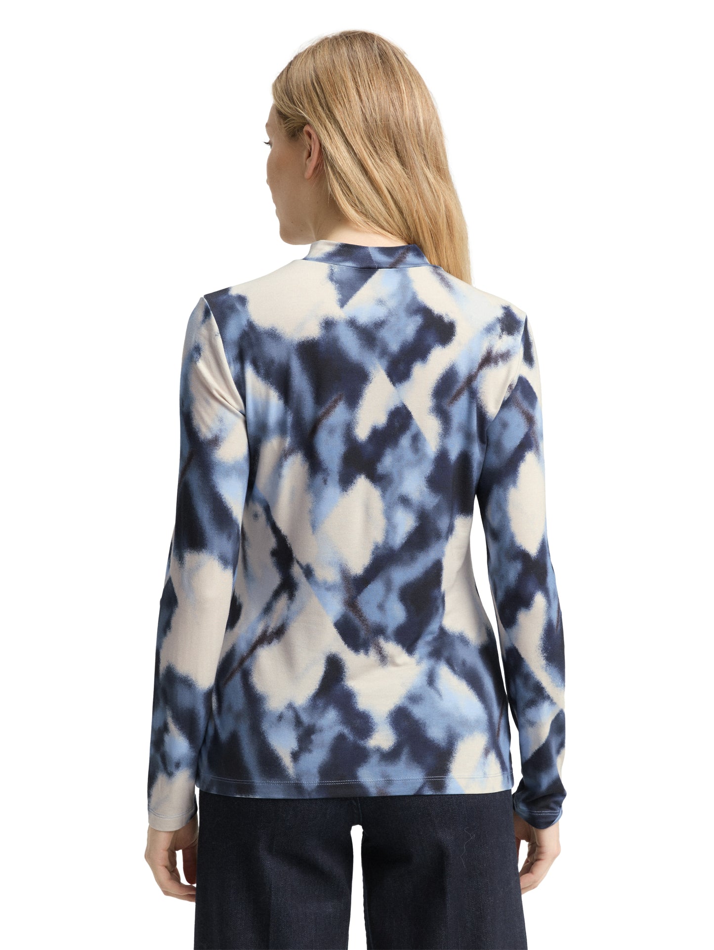 T-shirt mock neck alloverprint - 1048930