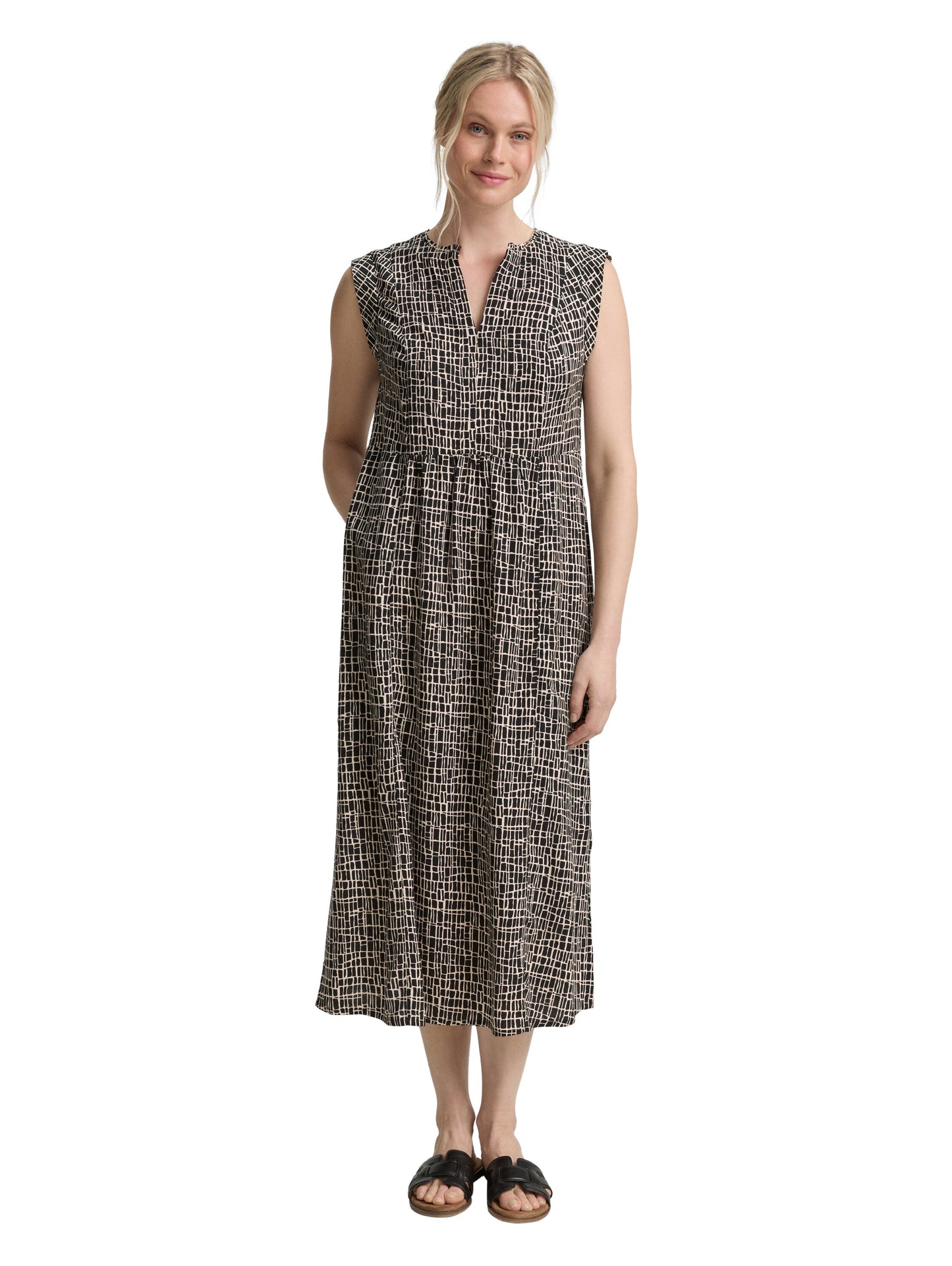 dress sleeveless printed - 1046495