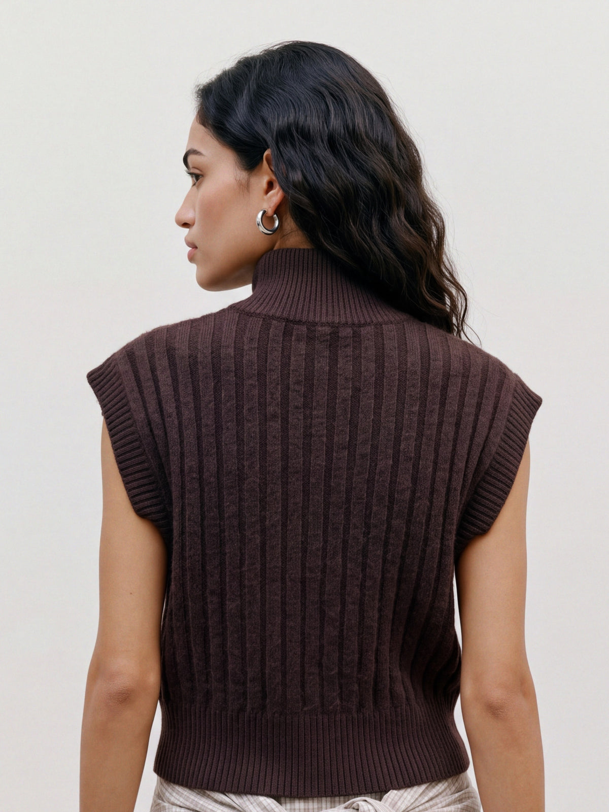 VMBANG RIB SL HIGHNECK ZIPPER VEST - 10347170