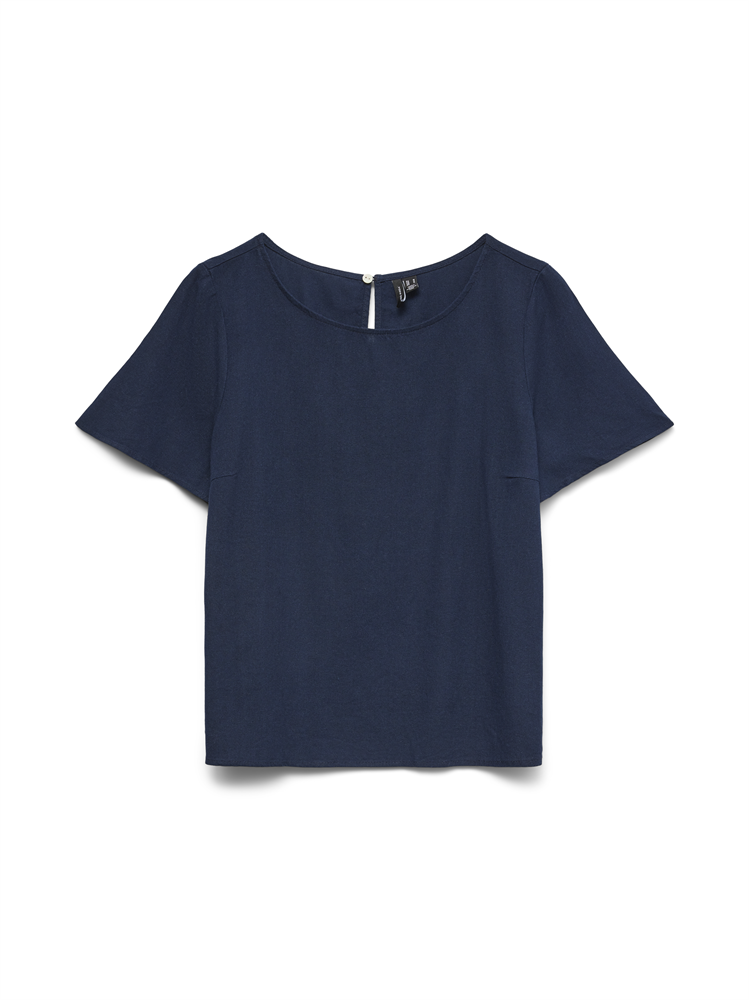 VMMYMILO SS O-NECK TOP WVN GA BOO - 10340317