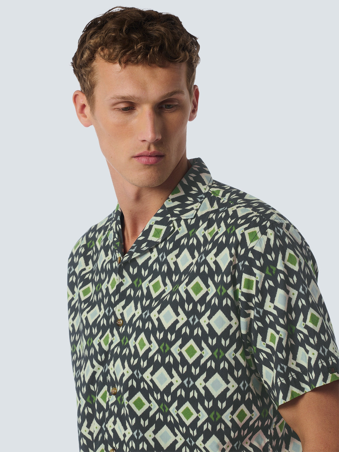 Shirt Short Sleeve Resort Collar Al - 23460330