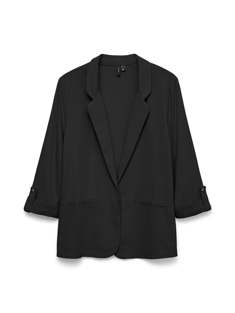 VMJESMILO 3/4 LOOSE BLAZER WVN GA N - 10279700