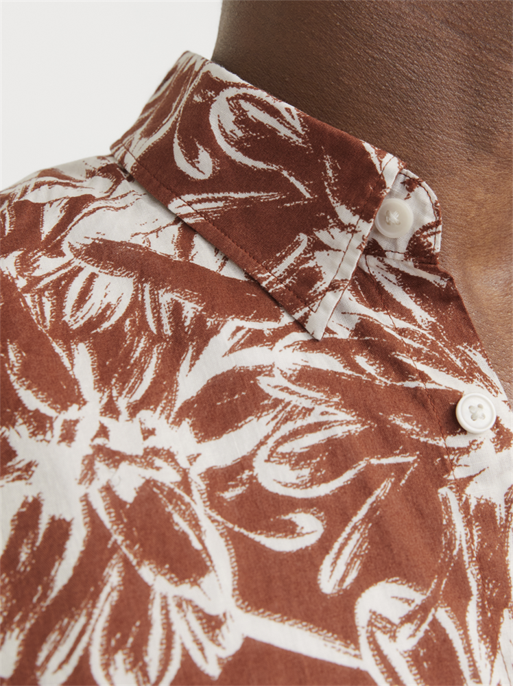 JORJOSHUA SPLIT AOP SHIRT SS LN - 12271089
