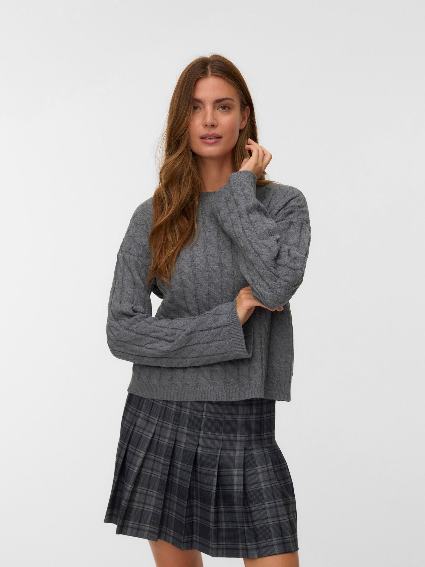 AWLORELLA LS O-NECK KNIT NOOS - 10319710