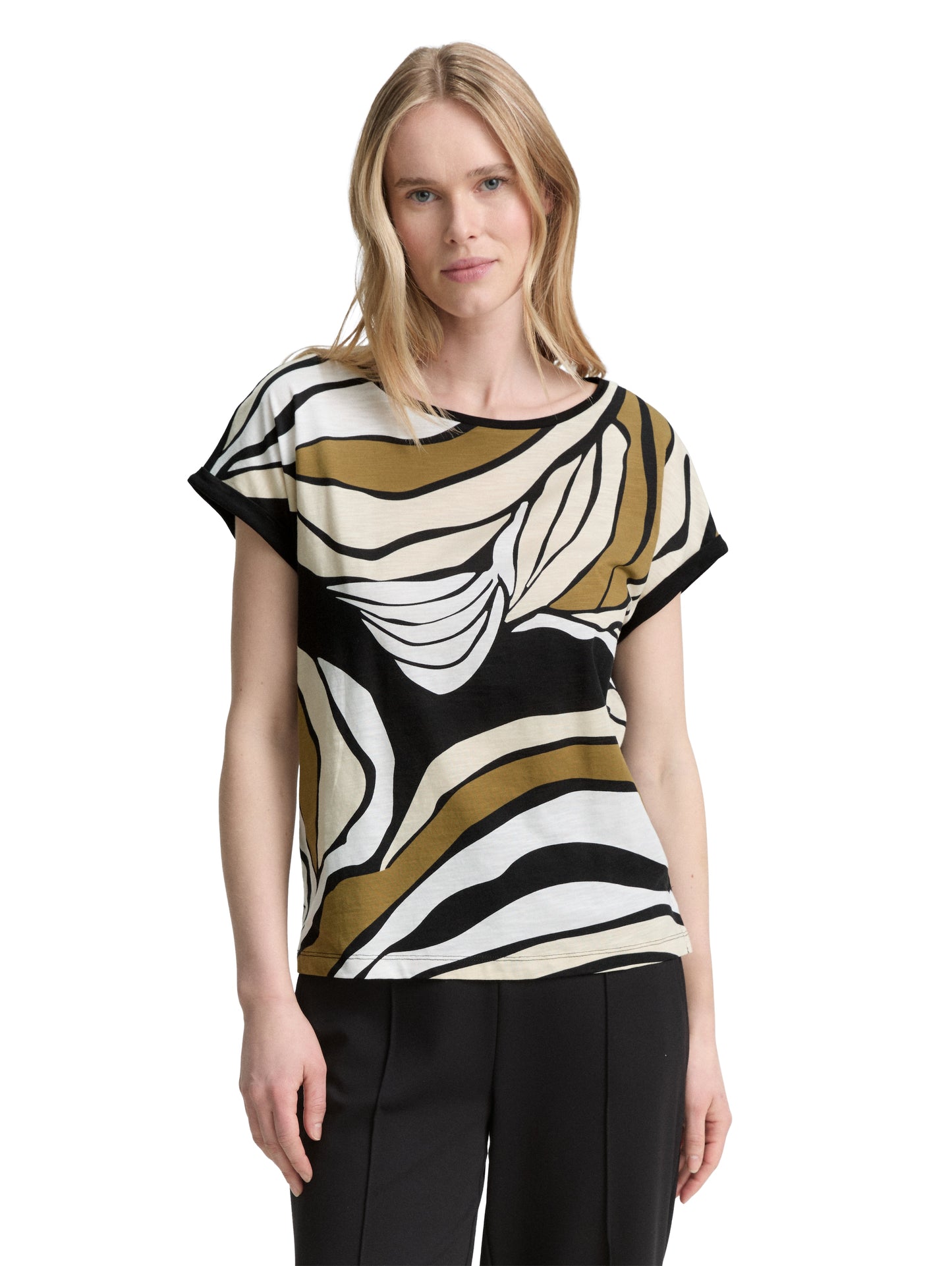 T-shirt deplaced print - 1047064