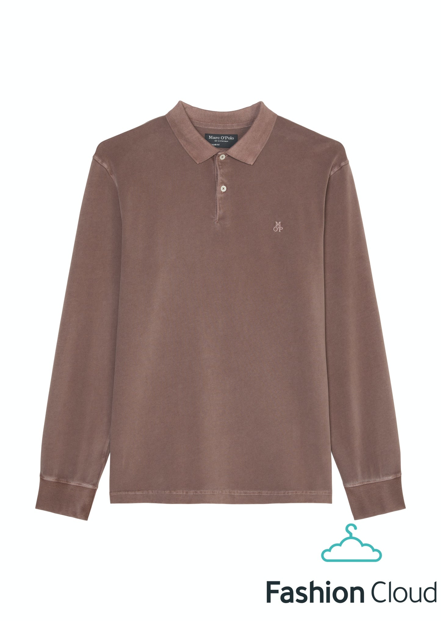 Polo shirt, long sleeve, rib collar - 328223655004