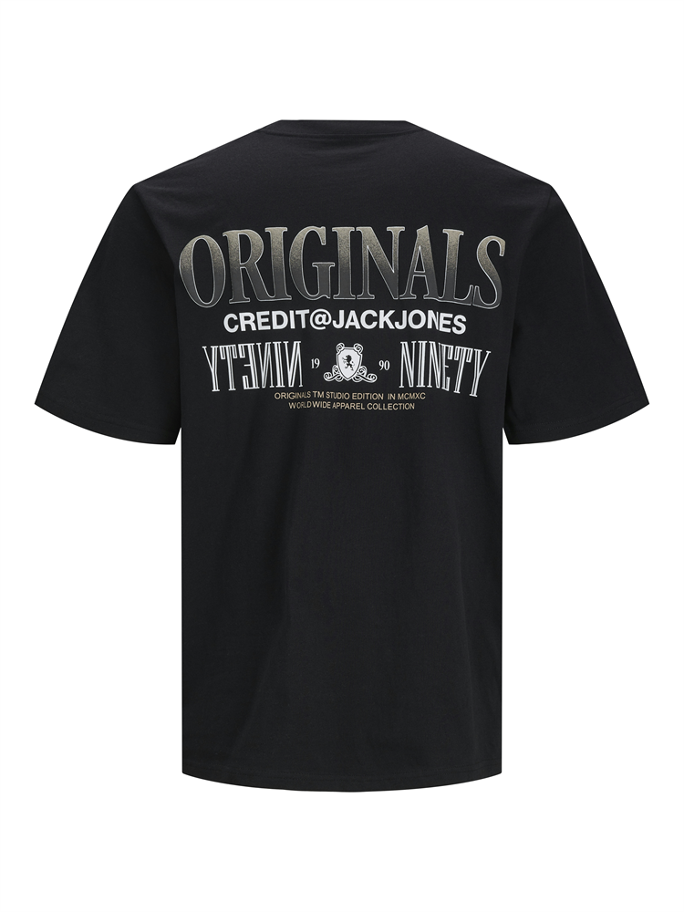 JORSHADOWBACK TEE SS CREW NECK BLK - 12247227