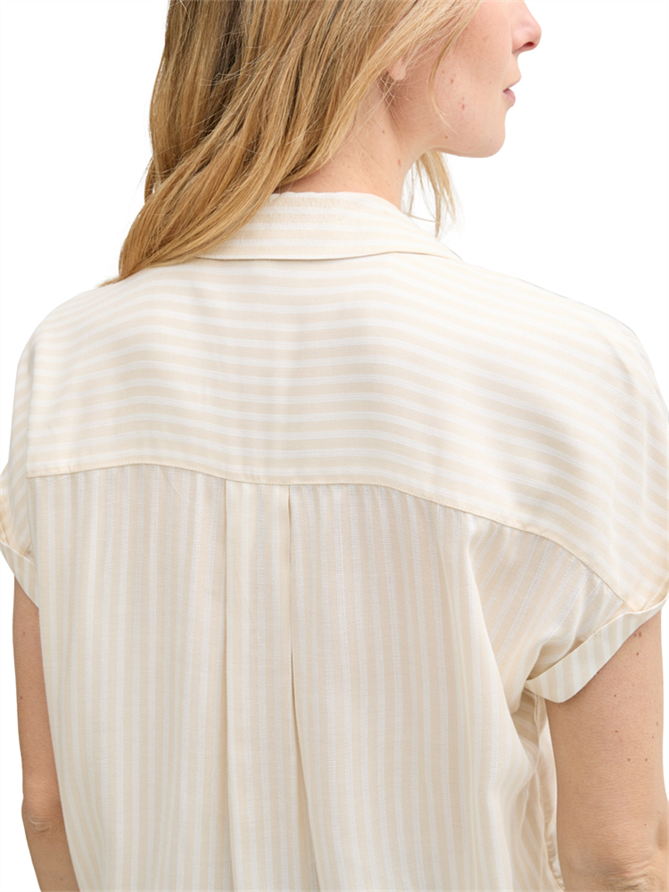 blouse striped shortsleeve - 1045239