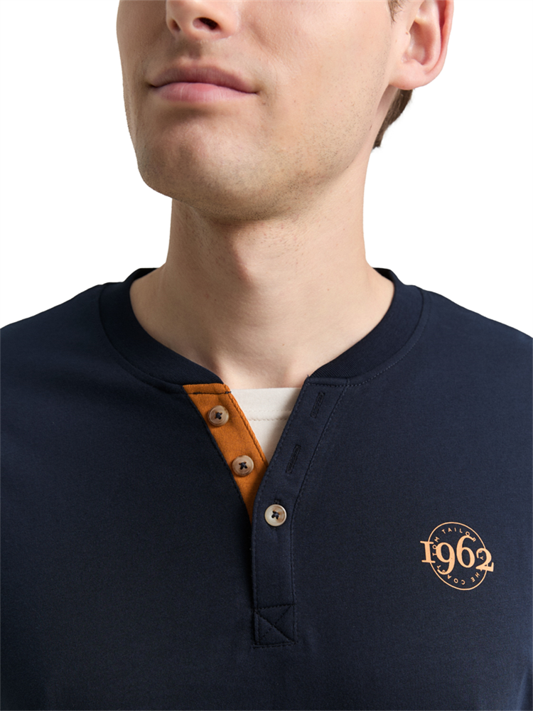detailed longsleeve serafino - 1048628