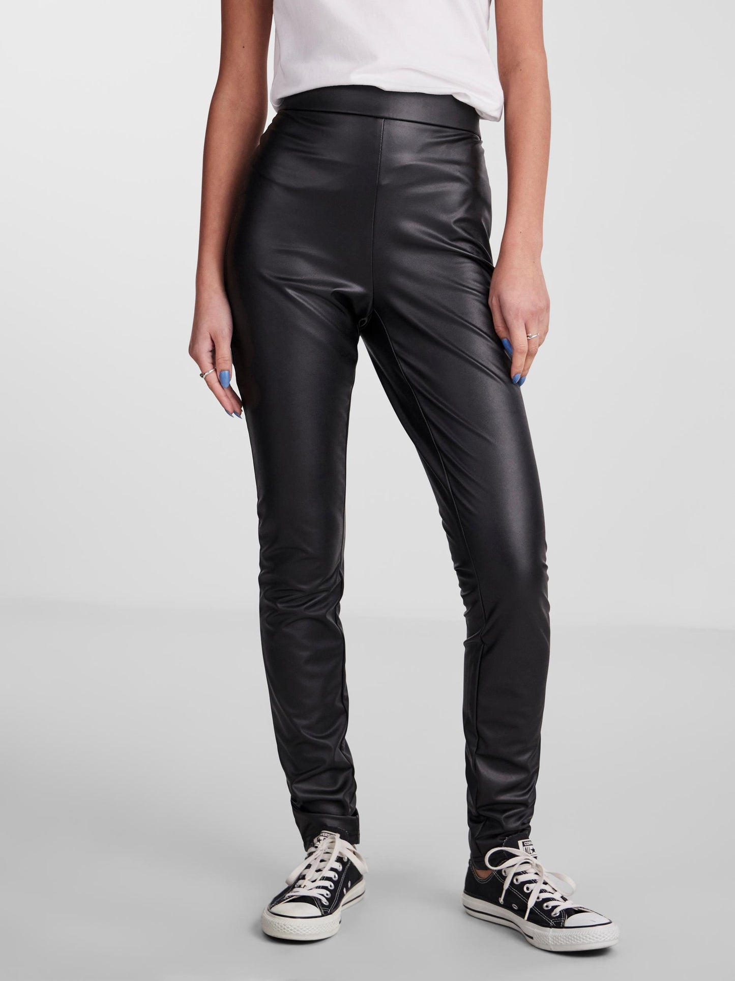 PCSALLIE HW PU LEGGINGS - 17144752
