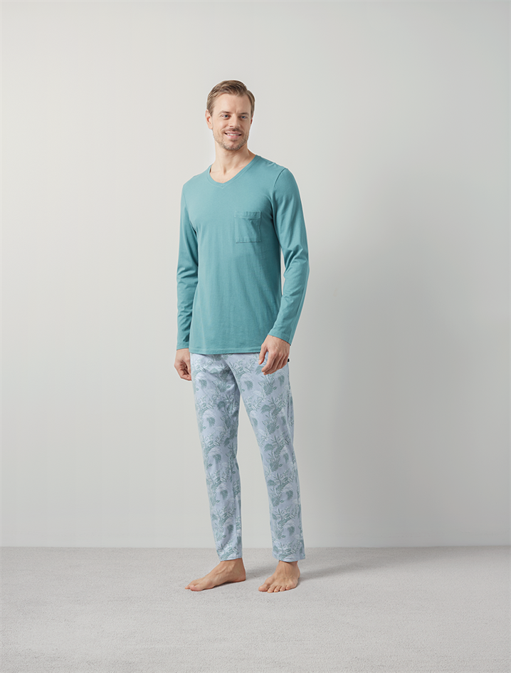 Pyjama Langbein Langarm - 100639026000