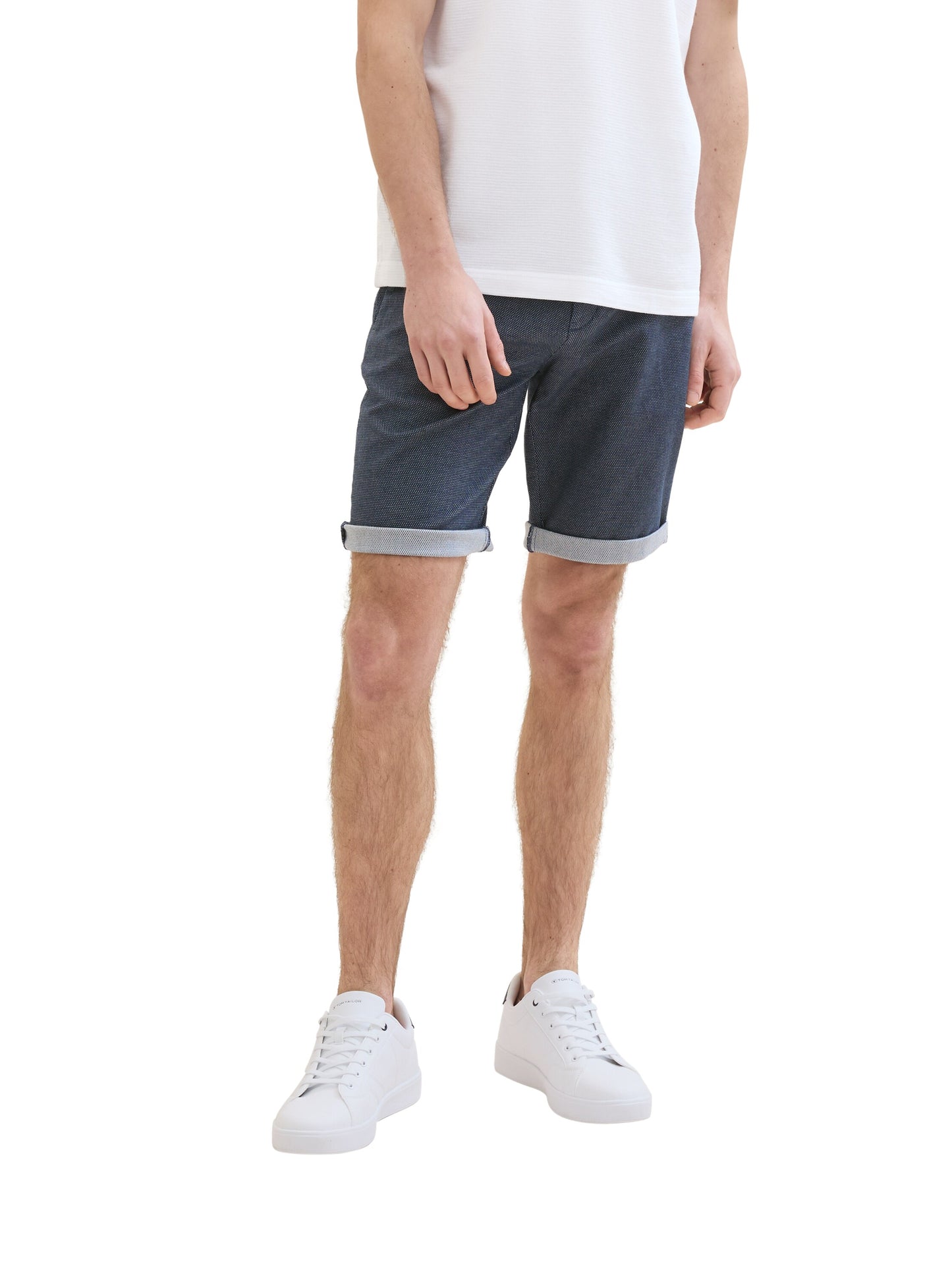 slim chino shorts with belt - 1040224