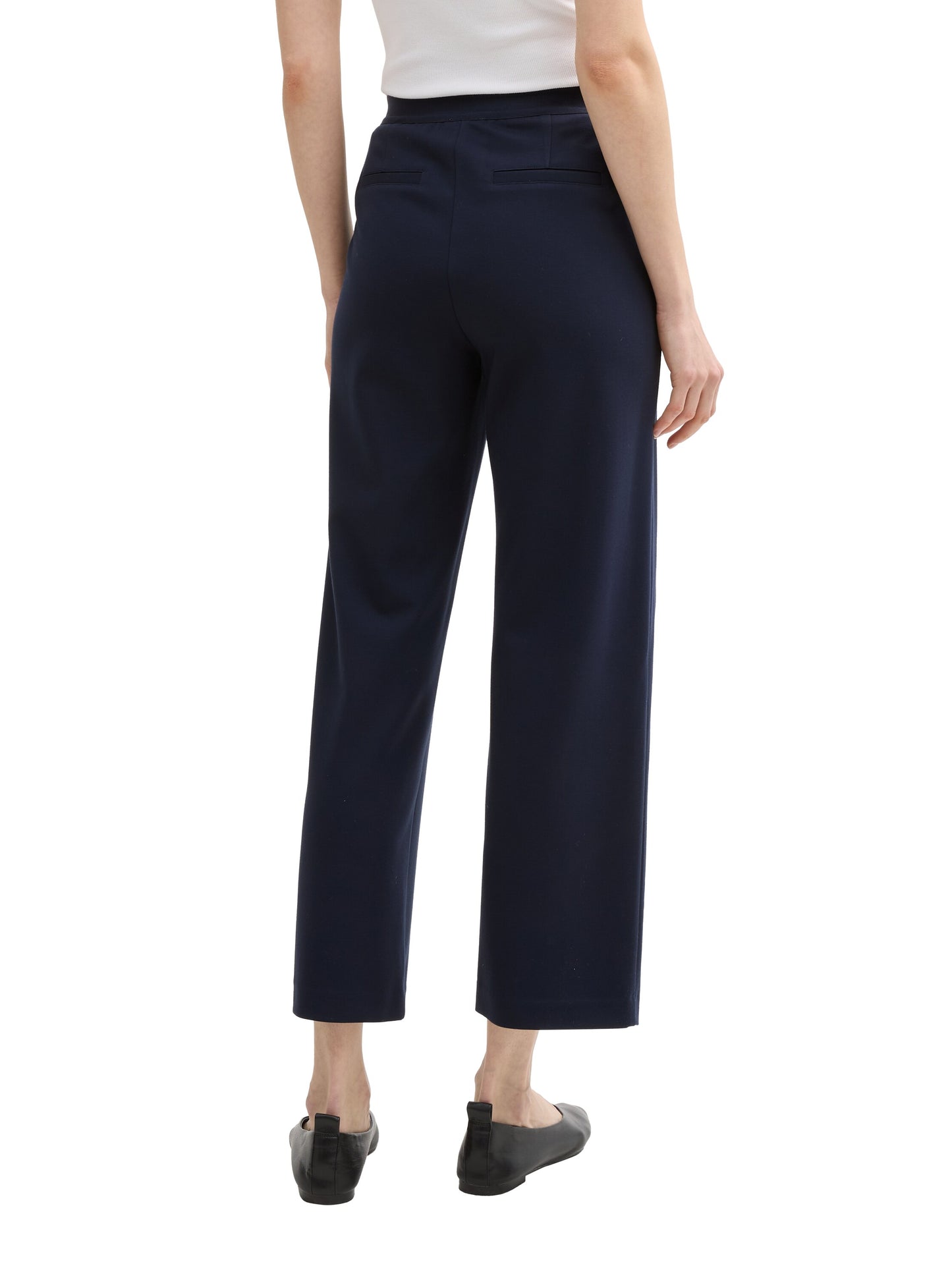 cropped straight leg pants - 1045424