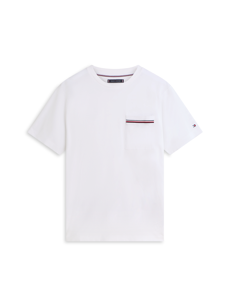 GLOBAL STRIPE PIQUE POCKET TEE - MW0MW42397
