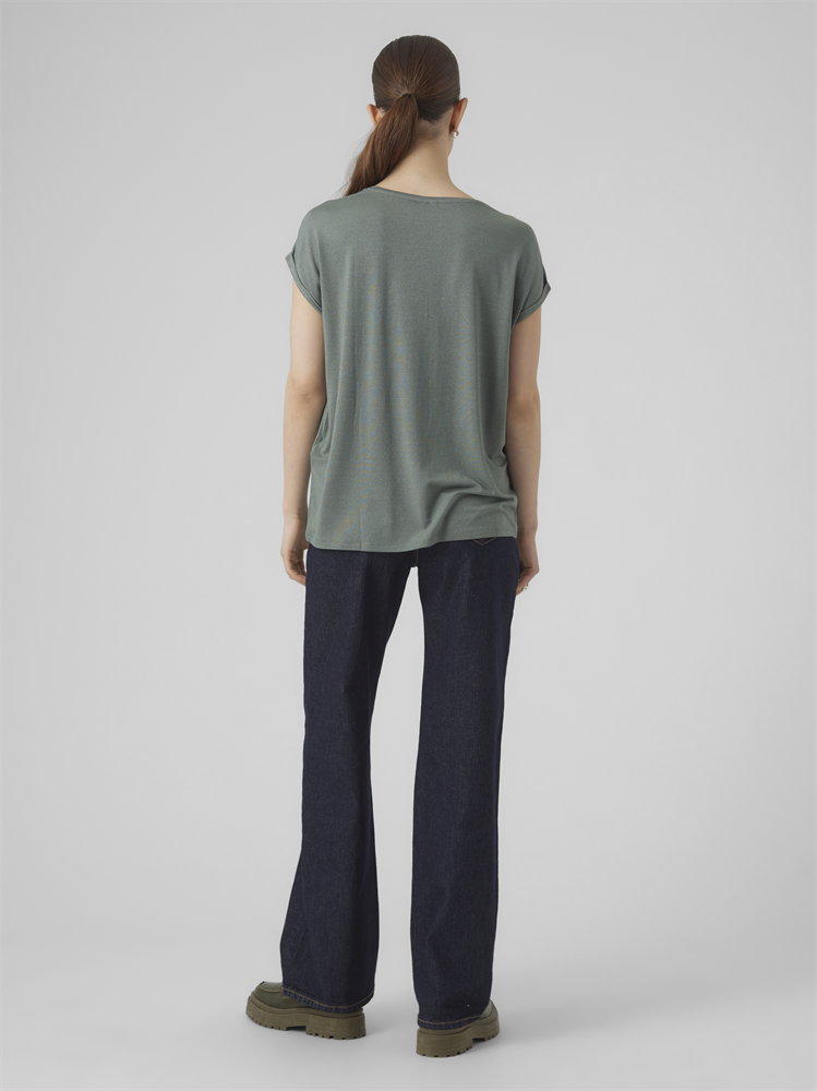 VMLAVA GLITTER SS TOP STRIPE GA JRS - 10250488