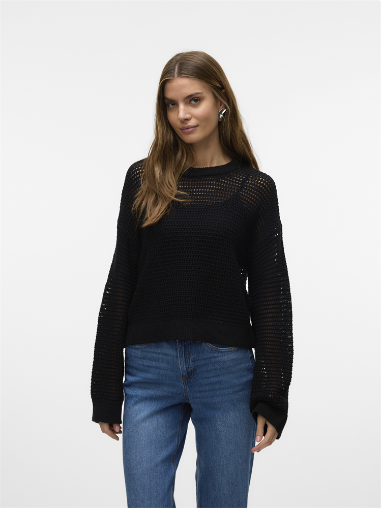 VMNEWMADERA LS O-NECK PULLOVER BOO - 10321507