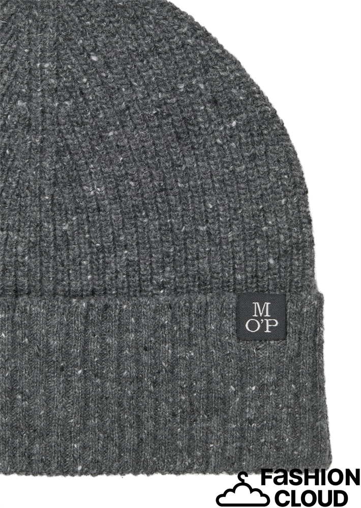 Hat, knitted, fold up, tweed, recyc - 530506601128