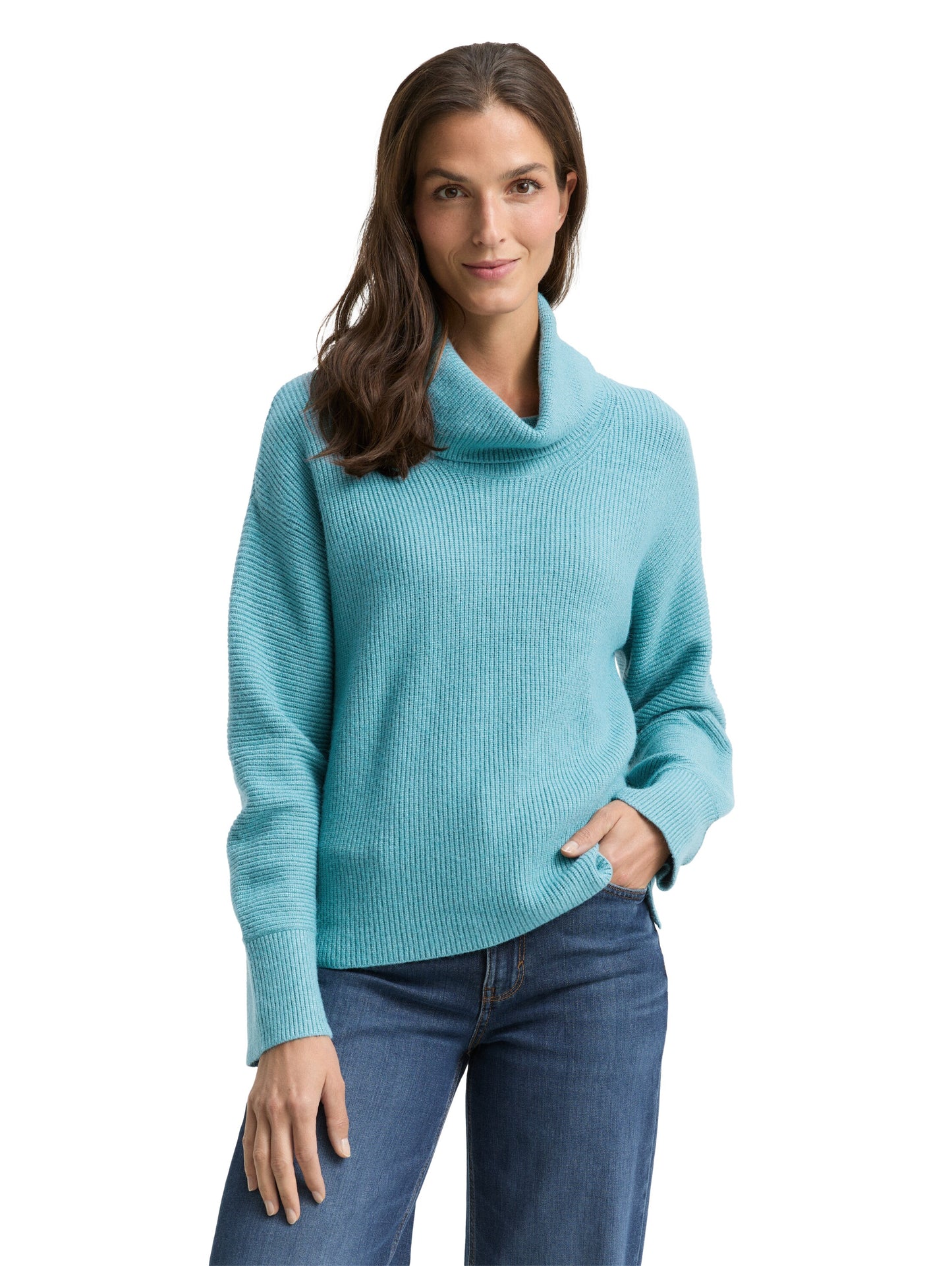 knit rib turtleneck - 1049160