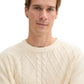 cable crewneck knit - 1043343