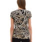 T-shirt blouse alloverprinted - 1042394