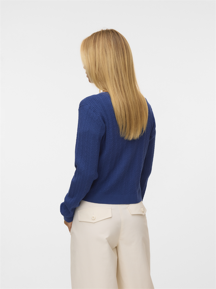 VMGOLD CABLE LS O-NECK CARDIGAN - 10346495