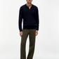 CLASSIC COTTON CABLE LS POLO - MW0MW41955