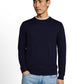 cotton cashmere crew neck knit - 1052229