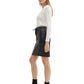 fake leather skirt - 1043896