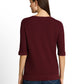 knit structured shortsleeve - 1052767