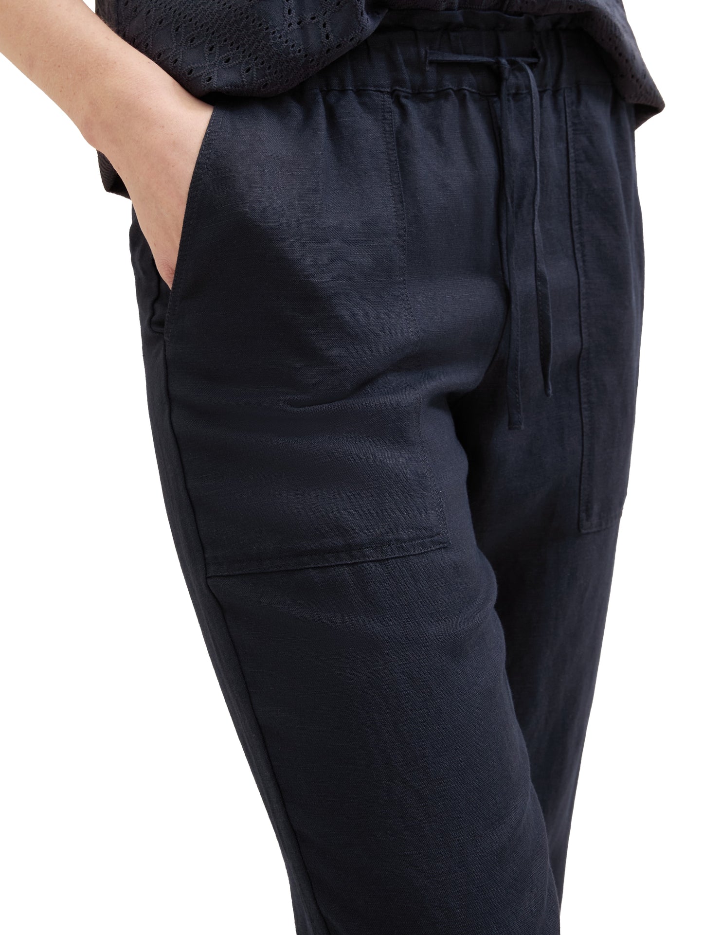 loose fit linen pants - 1041914