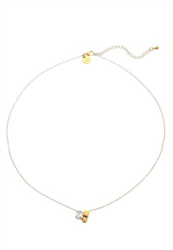 kurze Halskette stainl. 14K Set - 210126789