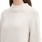 knit plated rib pullover - 1042957