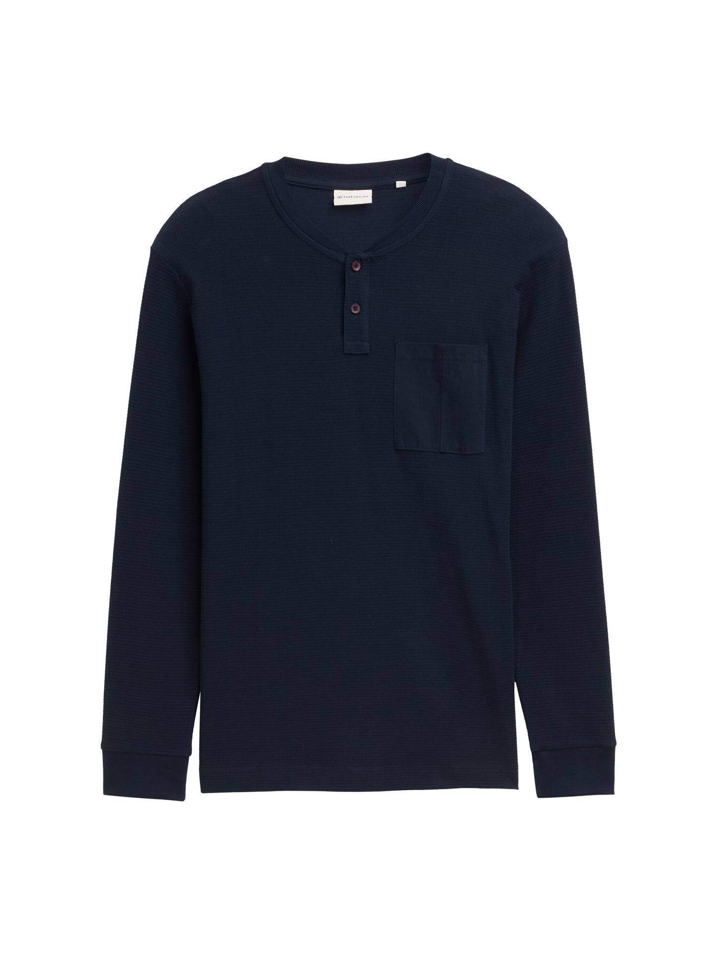 structured longsleeve henley - 1047816