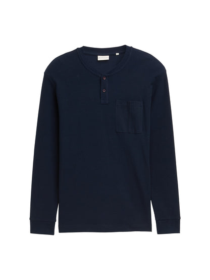 structured longsleeve henley - 1047816