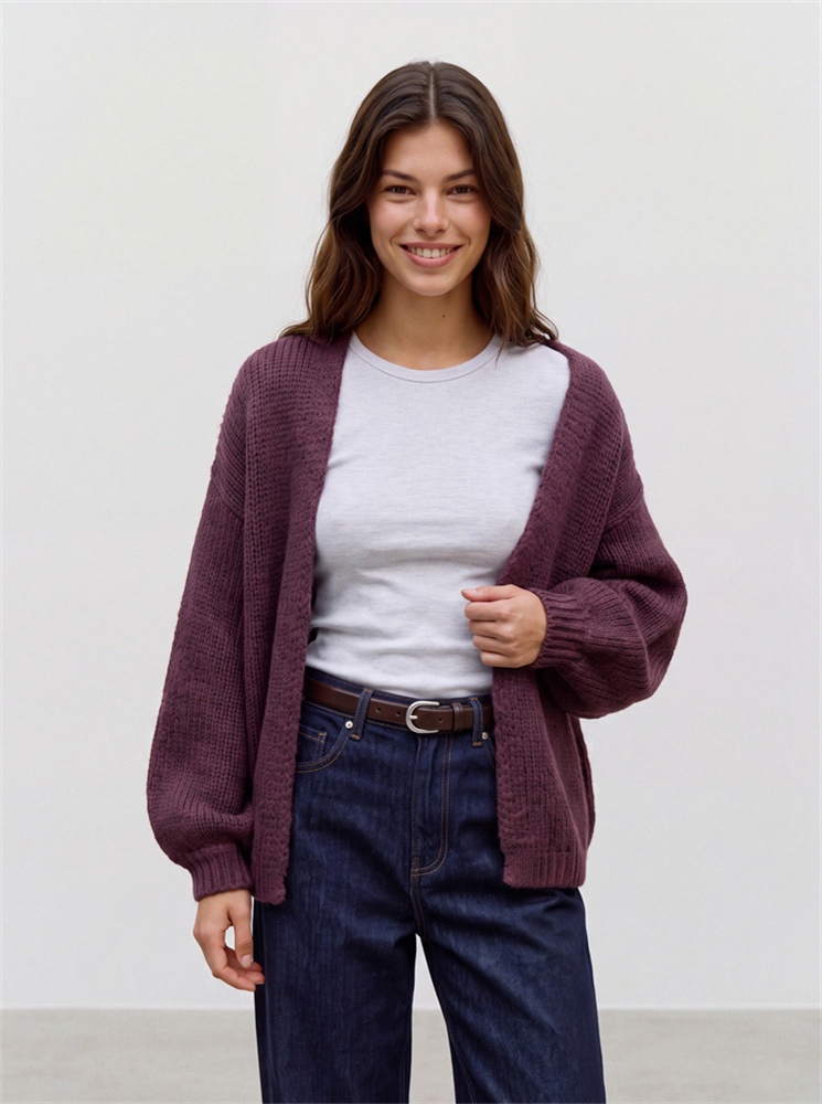 VMMAYBE LS OPEN CARDIGAN NOOS - 10273101