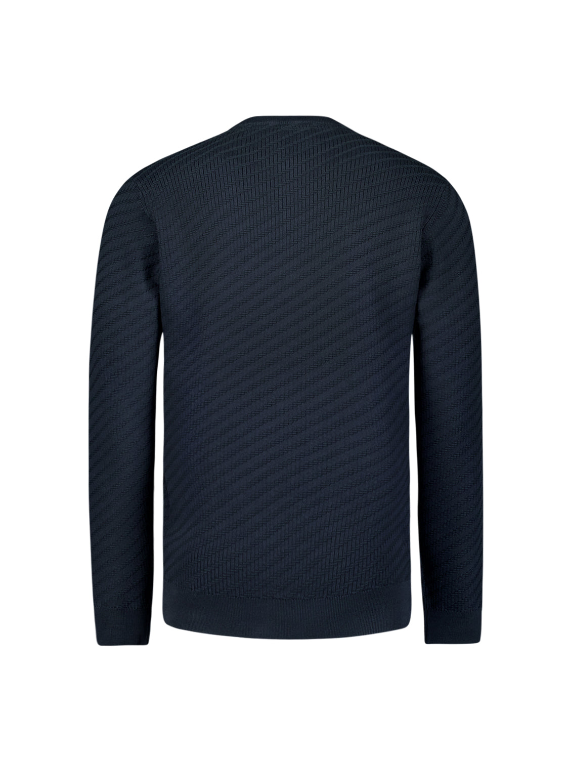 Pullover Crewneck Jacquard Solid - 29230916