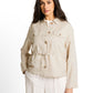 blazer jacket with linen - 1049779