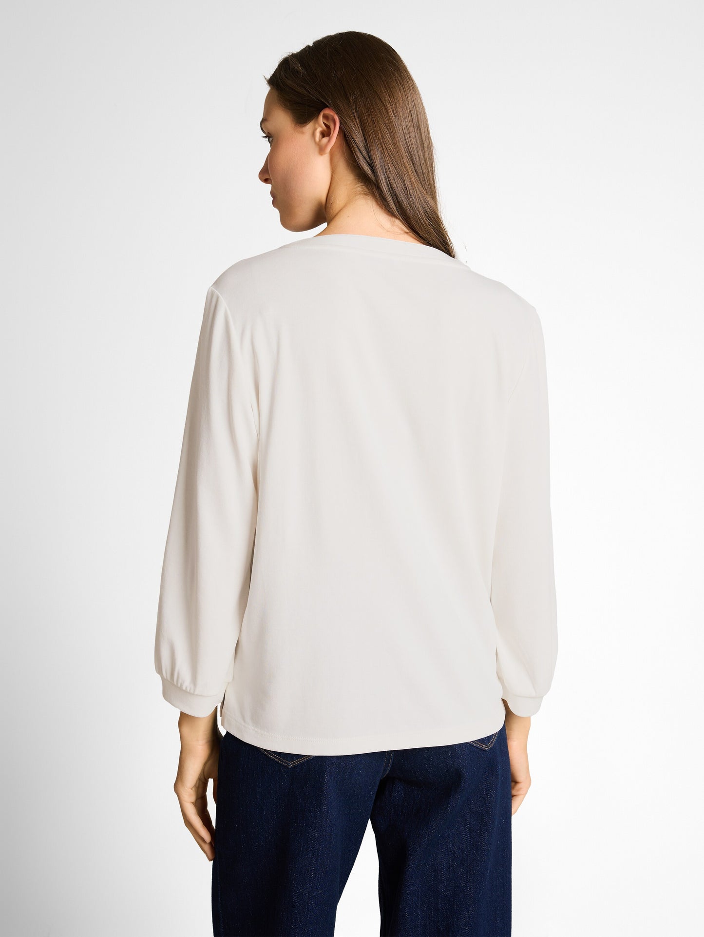 T-shirt henley with gathering - 1050430