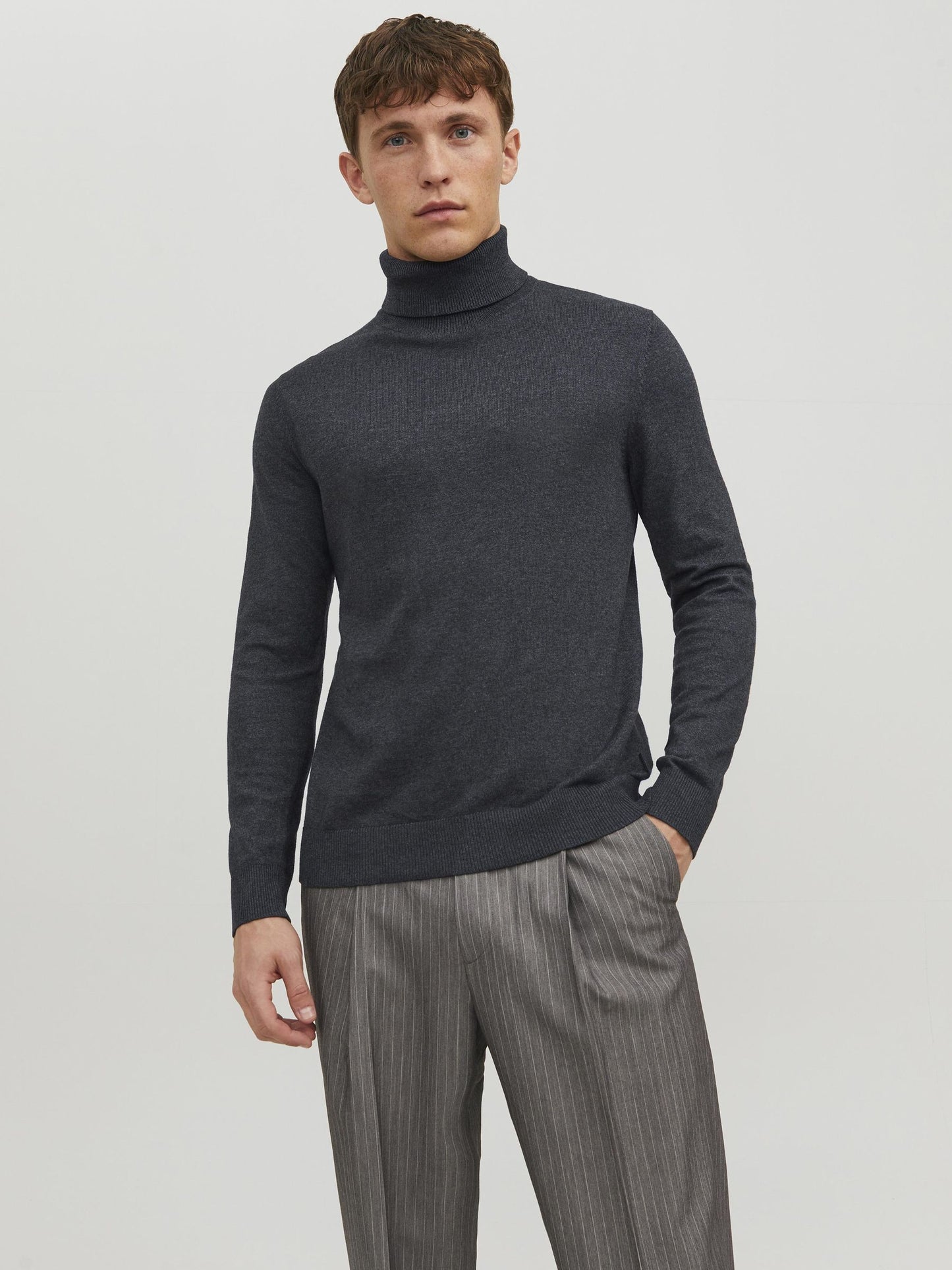 JJEEMIL KNIT ROLL NECK NOOS - 12157417