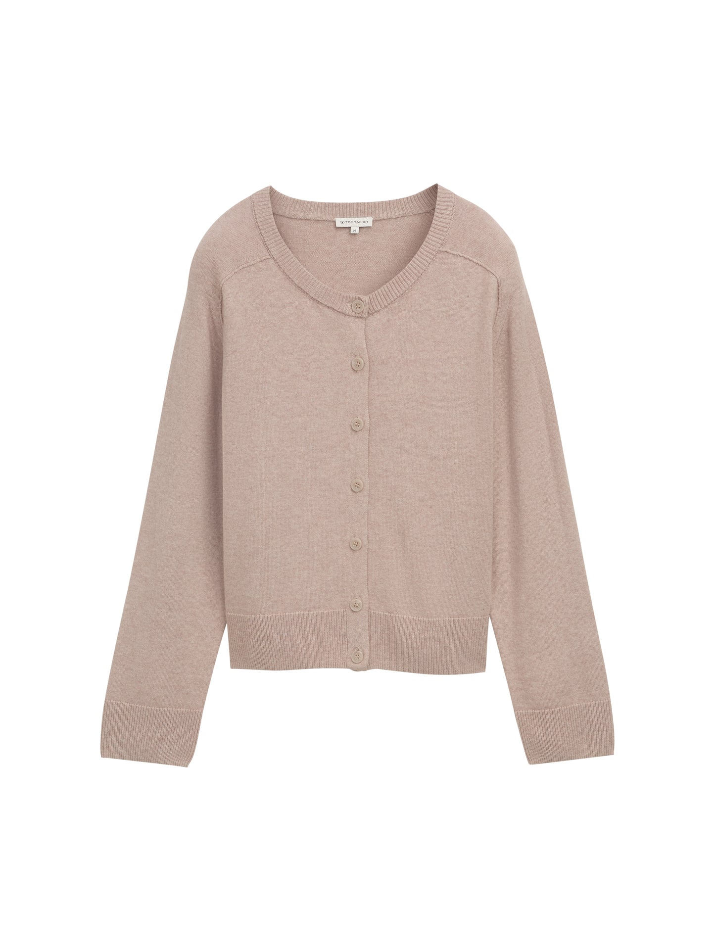 knit cardigan with saddle shou - 1047700