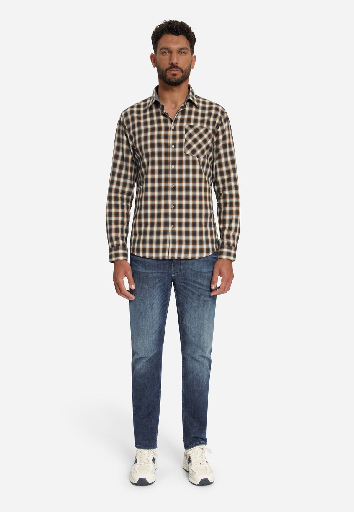 Shirt Yarn Dyed Check, Herringbone - 33490996