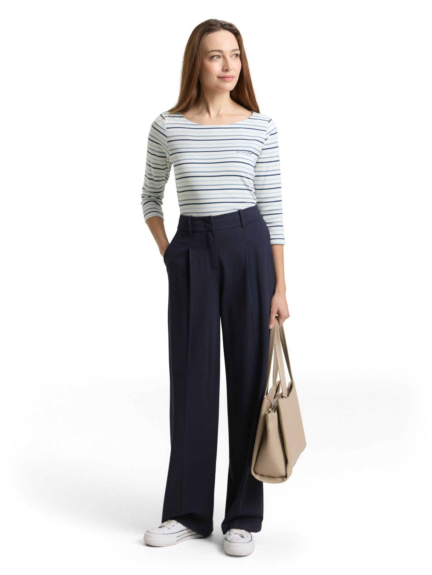 T-shirt boat neck stripe - 1050415