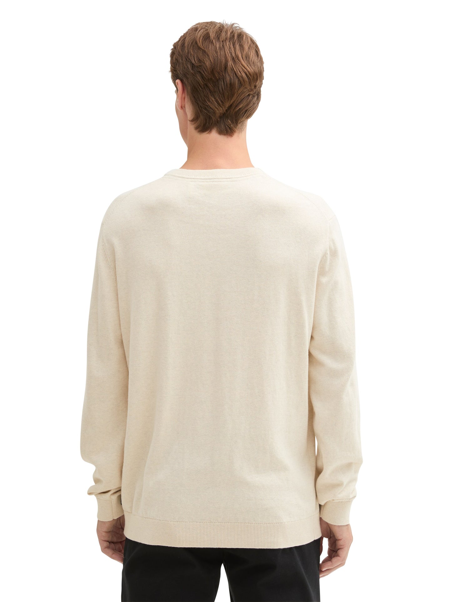 cotton cashmere crewneck knit - 1043266