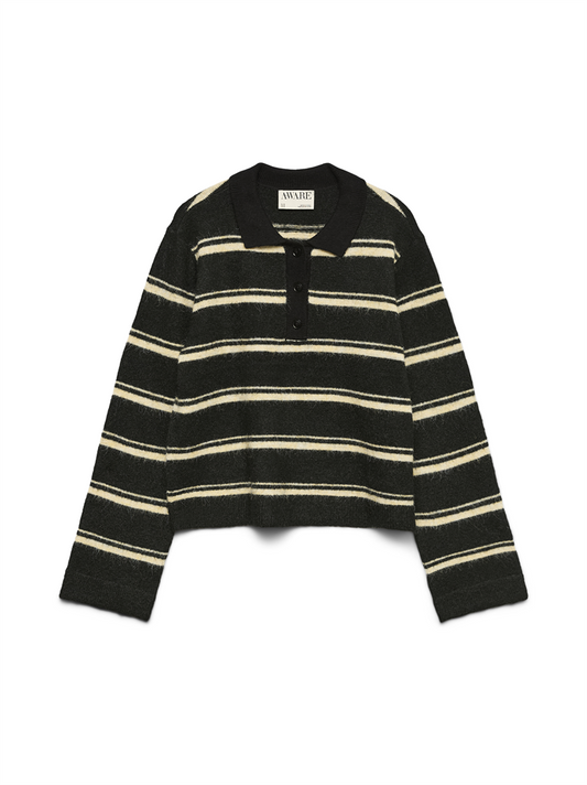 AWTACEY LS POLO KNIT - 10334366