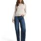 knit crew-neck with button det - 1049125