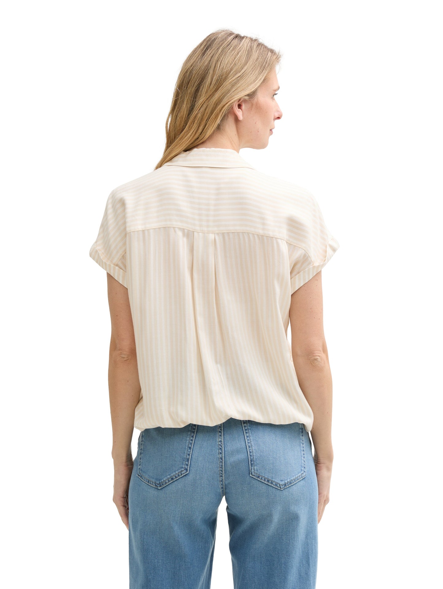 blouse striped shortsleeve - 1045239