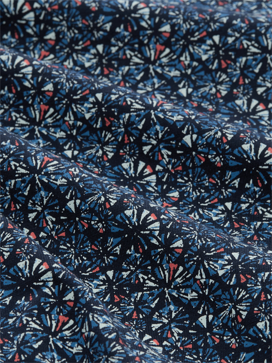 allover printed polo - 1050156