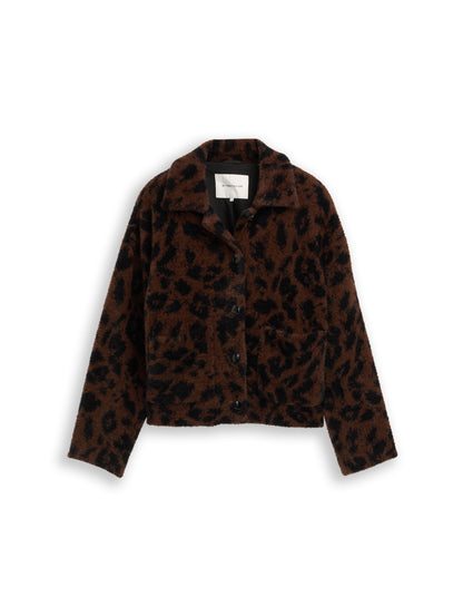 cosy jacquard shirt jacket - 1049101